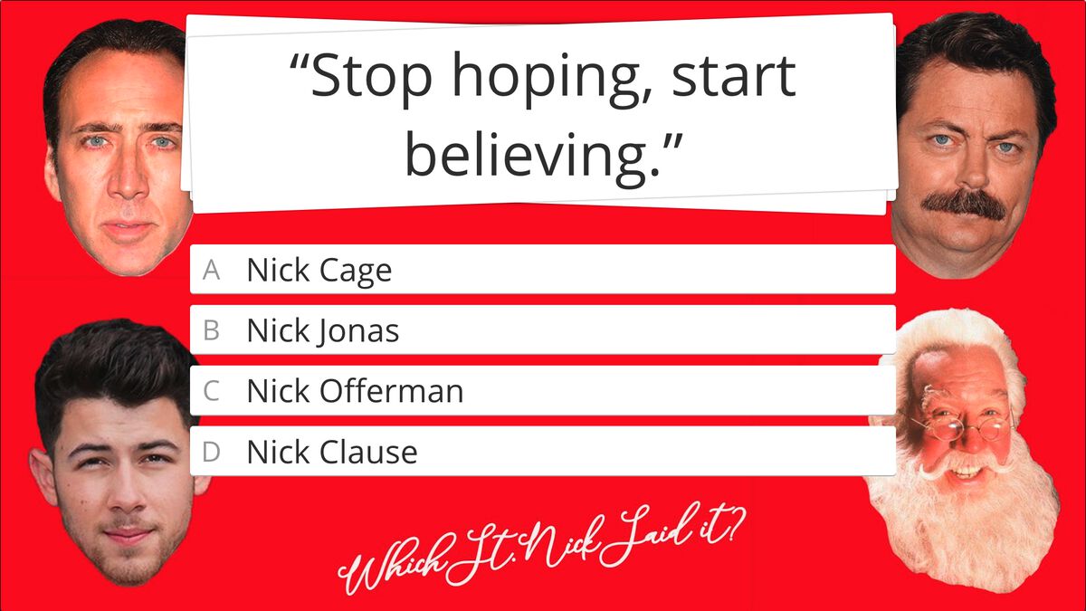 Which St. Nick Said It? image number null
